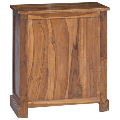 Úložná Skříňka Přírodní 65 X 30 X 75 Cm Pevné Teakové Dřevo