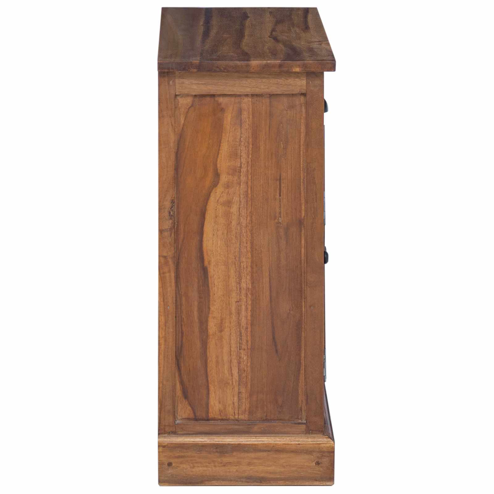 Úložná Skříňka Přírodní 65 X 30 X 75 Cm Pevné Teakové Dřevo