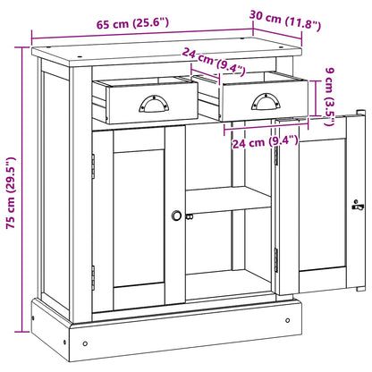 Úložná Skříňka Přírodní 65 X 30 X 75 Cm Pevné Teakové Dřevo