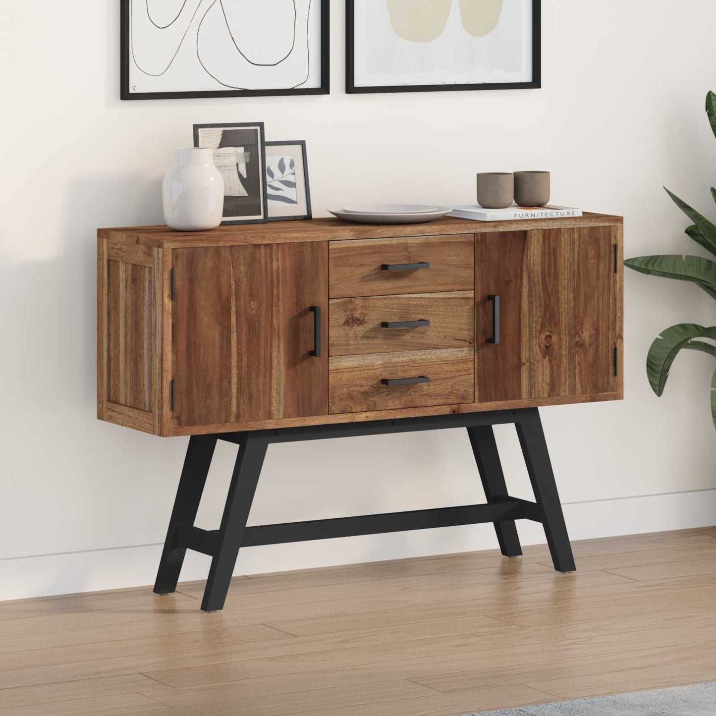 Televizní Stojan Přírodní 110 X 30 X 75 Cm Pevné Teakové Dřevo