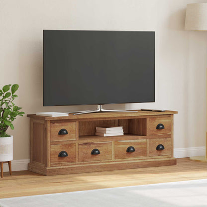 Televizní Stojan Přírodní 110 X 30 X 40 Cm Pevné Teakové Dřevo