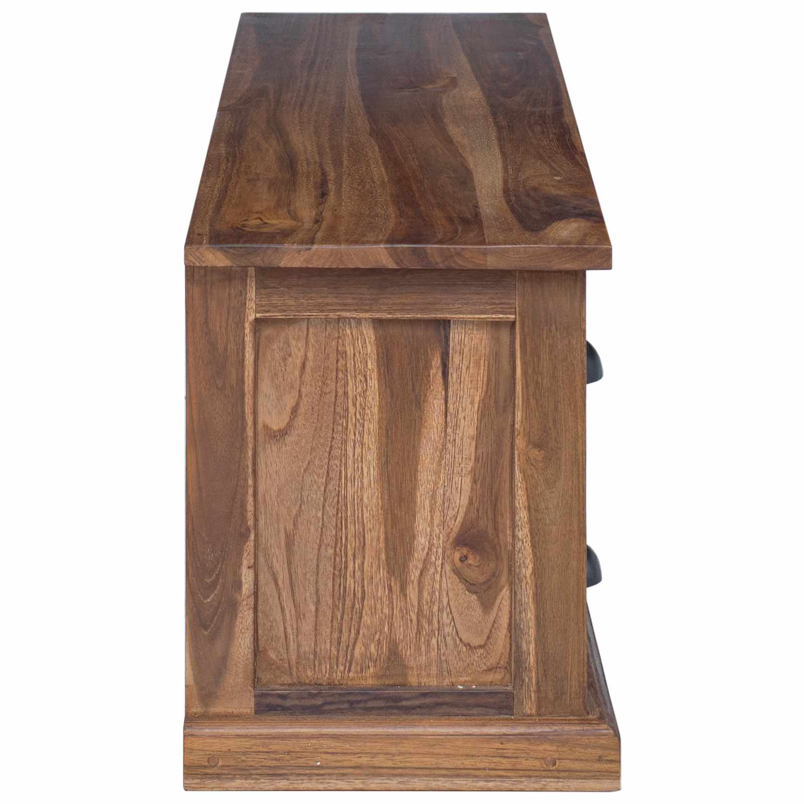 Televizní Stojan Přírodní 110 X 30 X 40 Cm Pevné Teakové Dřevo
