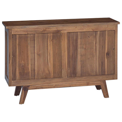Servírovací Skříň Přírodní 100 X 30 X 68 Cm Pevné Teakové Dřevo