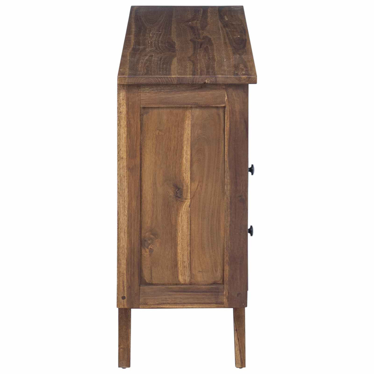Servírovací Skříň Přírodní 100 X 30 X 68 Cm Pevné Teakové Dřevo