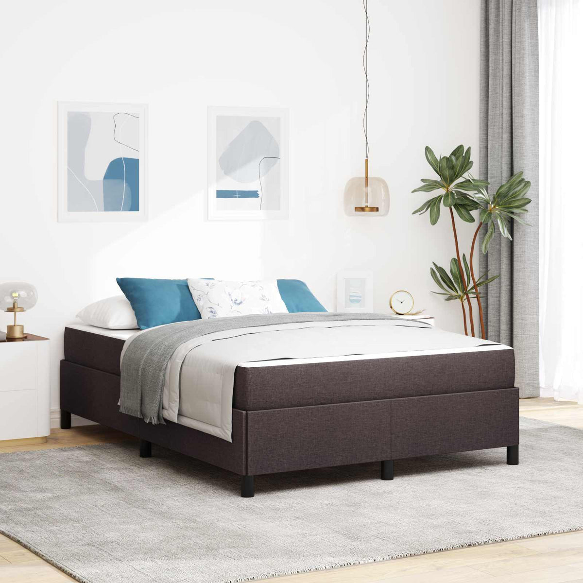 Postel S Boxspringem Textil