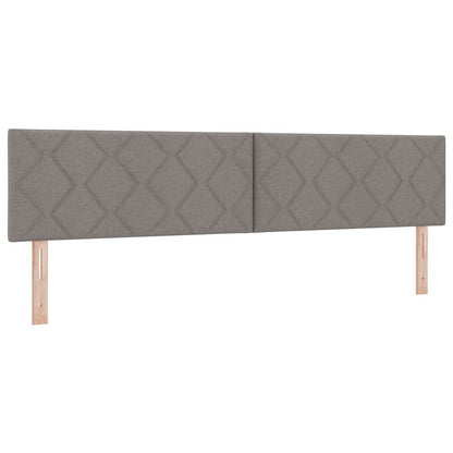 Postel S Boxspringem S Polštářem Taupe 200 X 200 Cm Textil