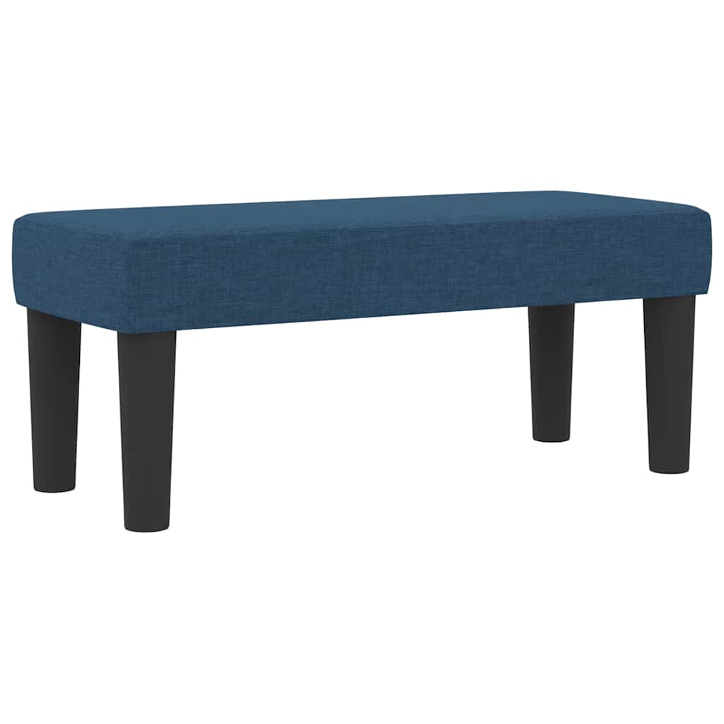 Postel S Boxspringem S Čelo Modrá 80 X 200 Cm Textil