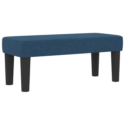 Postel S Boxspringem S Čelo Modrá 80 X 200 Cm Textil