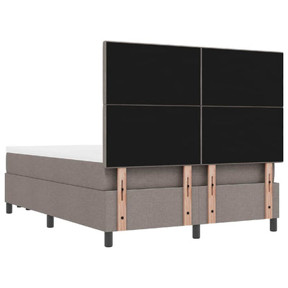 Postel S Boxspringem S Čelo Taupe 140 X 190 Cm Textil