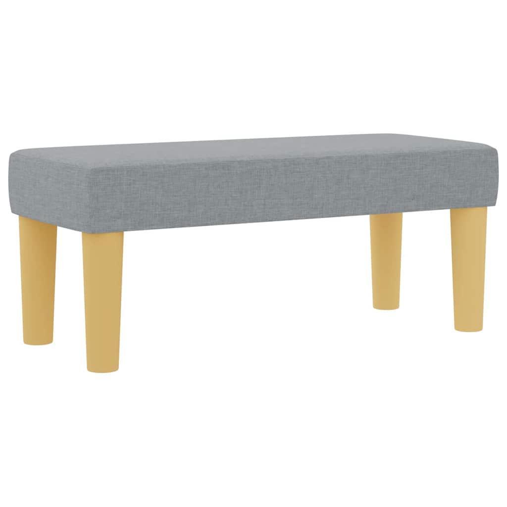 Postel S Boxspringem S Čelo Světle Šedá 200 X 80 Cm Textil