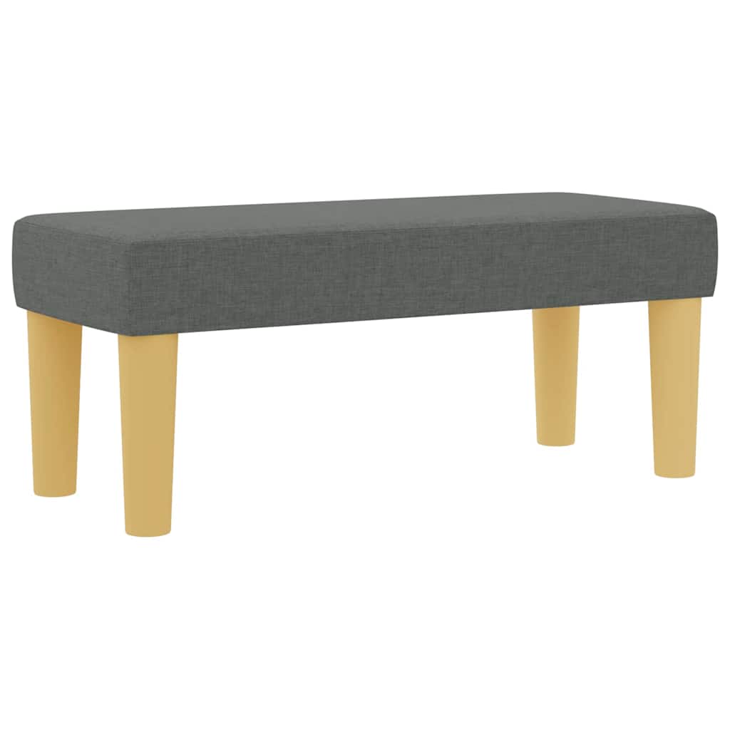 Postel S Boxspringem S Čelo Tmavě Šedá 200 X 90 Cm Textil