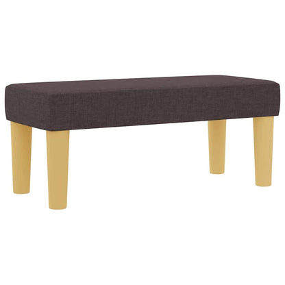 Postel S Boxspringem S Čelo Tmavě Hnědá 200 X 90 Cm Textil