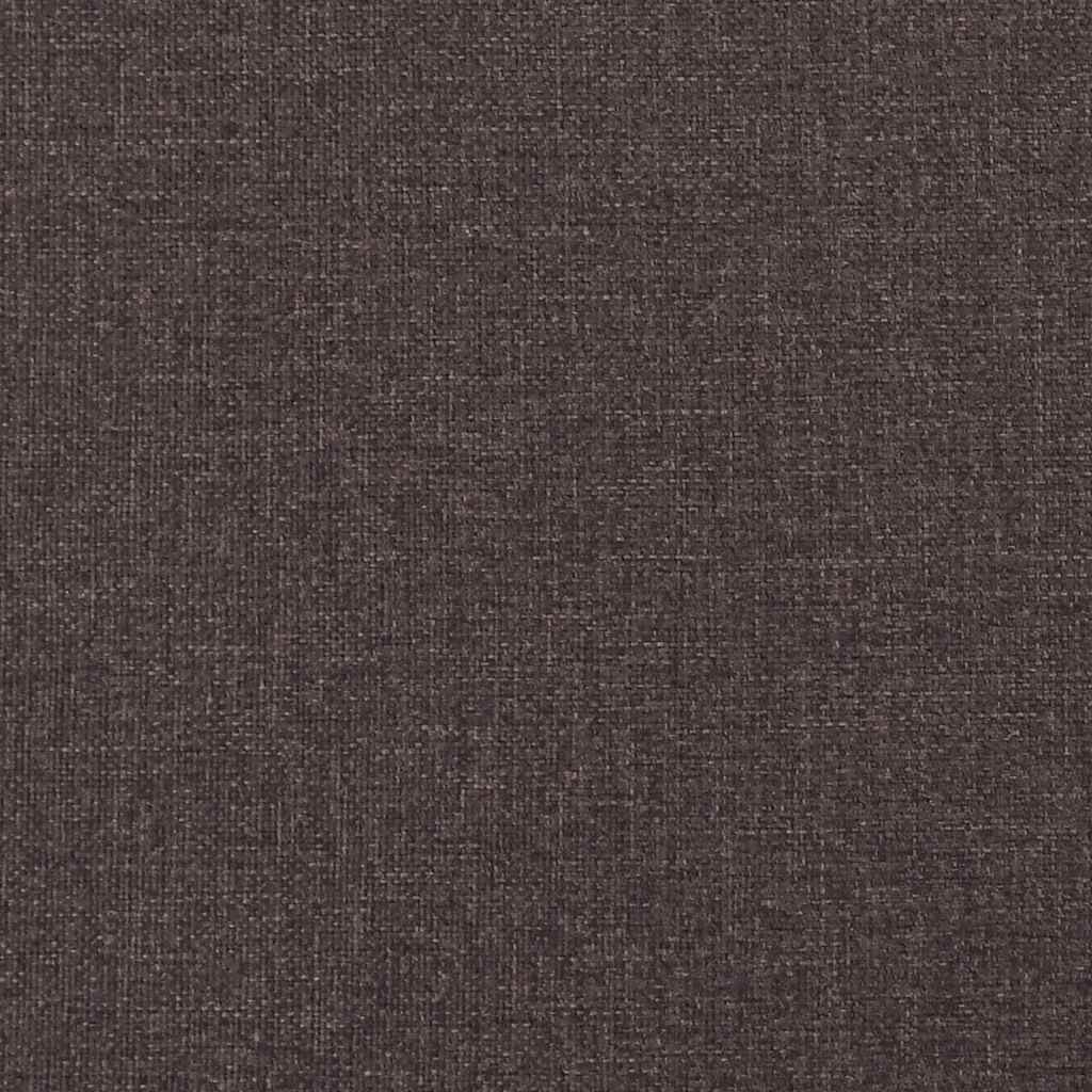 Postel S Boxspringem S Čelo Tmavě Hnědá 200 X 90 Cm Textil