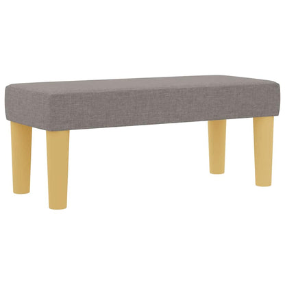 Postel S Boxspringem S Polštářem Taupe 200 X 90 Cm Textil