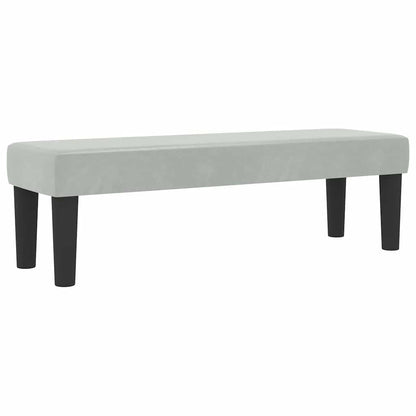 Postel S Boxspringem S Polštářem Světle Šedá 200 X 140 Cm Samet