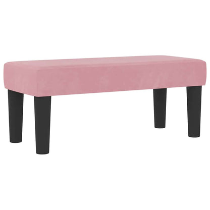 Postel S Boxspringem S Čelo Růžová 200 X 80 Cm Samet