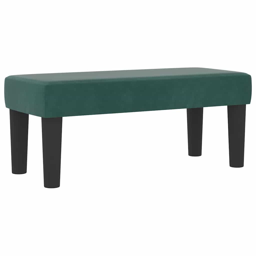 Postel S Boxspringem S Čelo Tmavě Zelená 190 X 90 Cm Samet