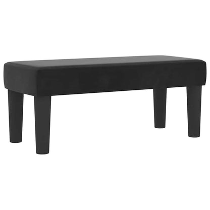 Postel S Boxspringem S Čelo Černá 200 X 100 Cm Samet