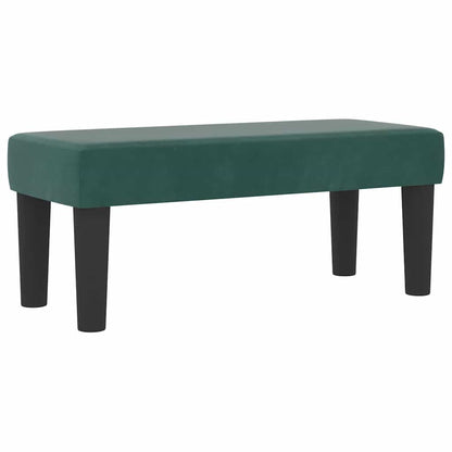 Postel S Boxspringem S Čelo Tmavě Zelená 200 X 100 Cm Samet