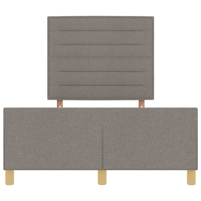 Rám Postele S Čelo Taupe 140 X 190 Cm Textil