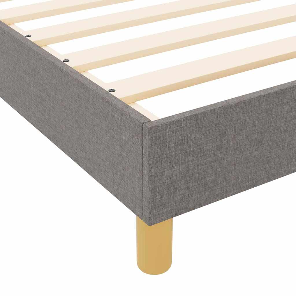Rám Postele S Čelo Taupe 90 X 200 Cm Textil