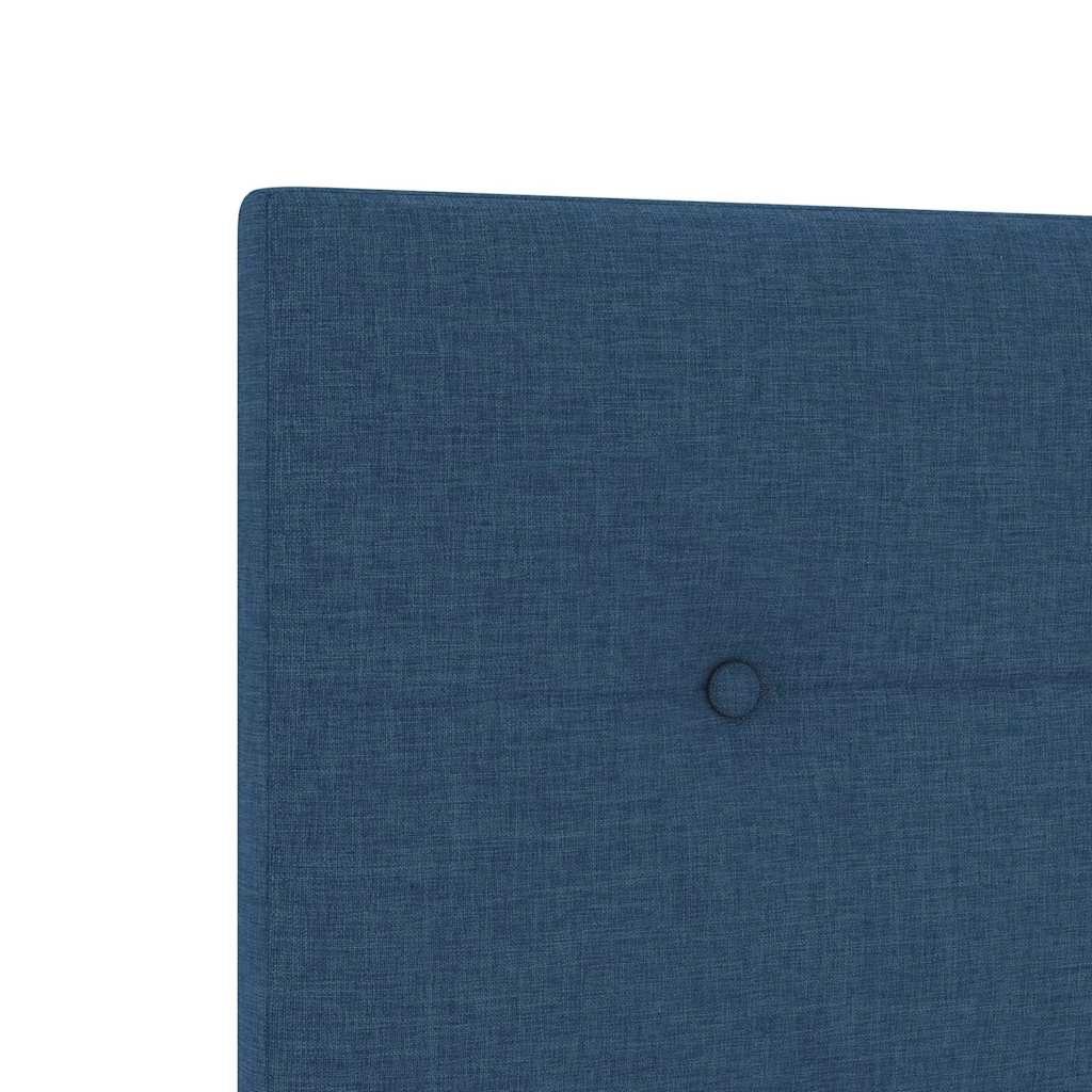 Rám Postele S Čelo Modrá 100 X 200 Cm Textil