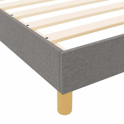 Rám Postele S Čelo Taupe 140 X 200 Cm Textil