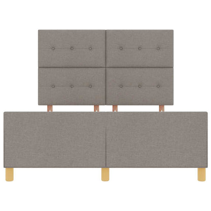Rám Postele S Čelo Taupe 140 X 200 Cm Textil