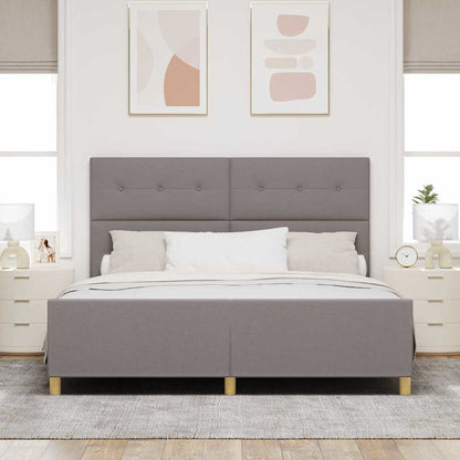Rám Postele S Čelo Taupe 180 X 200 Cm Textil