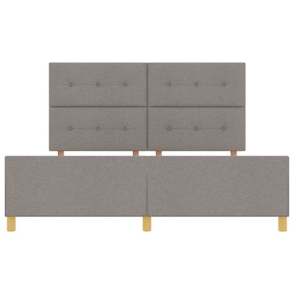 Rám Postele S Čelo Taupe 180 X 200 Cm Textil