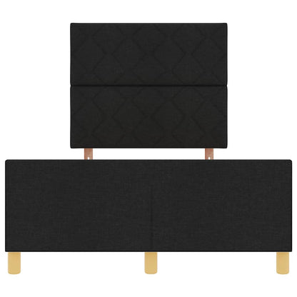 Rám Postele S Čelo Černá 120 X 190 Cm Textil