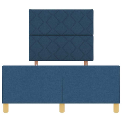 Rám Postele S Čelo Modrá 120 X 200 Cm Textil