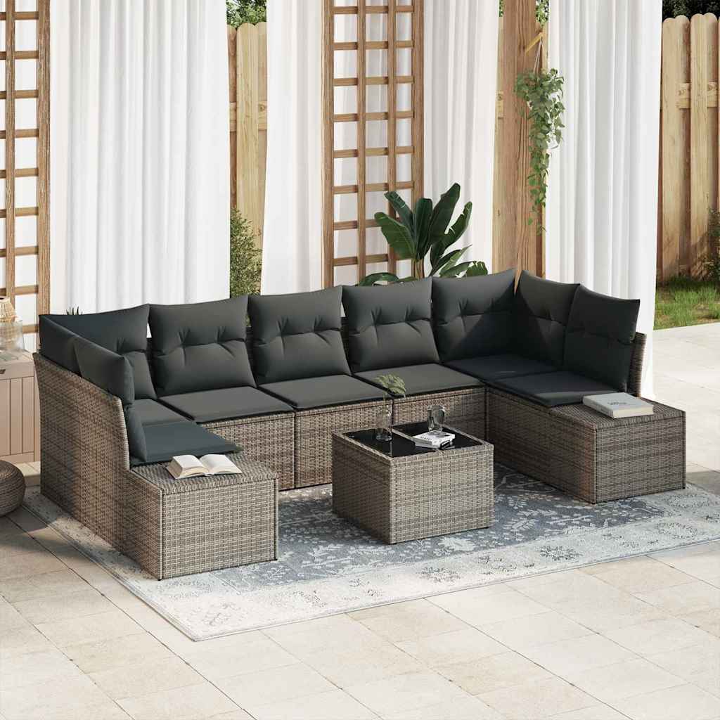 Sada Zahradních Pohovek 8 Ks Polyratan