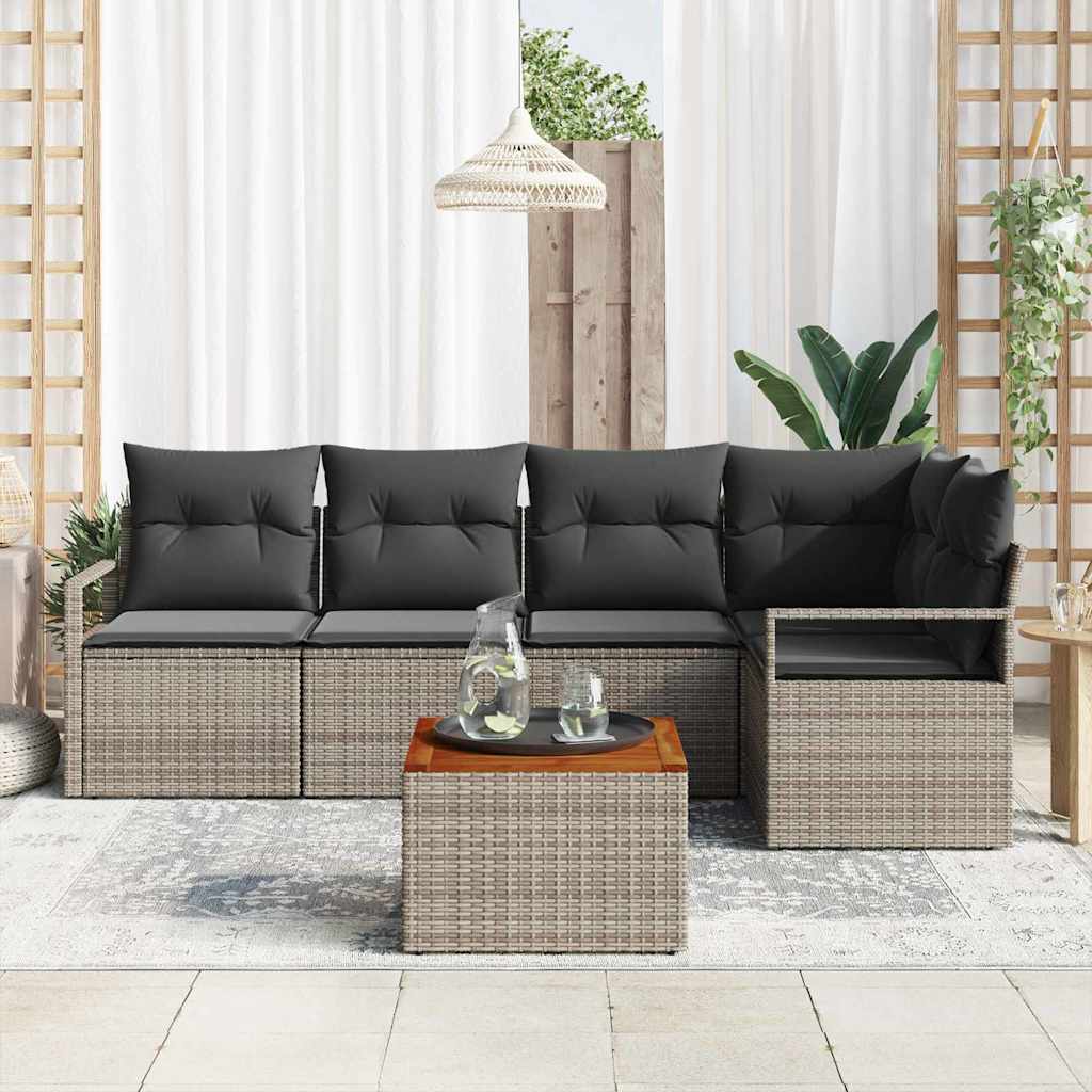 Sada Zahradních Pohovek 6 Ks Polyratan
