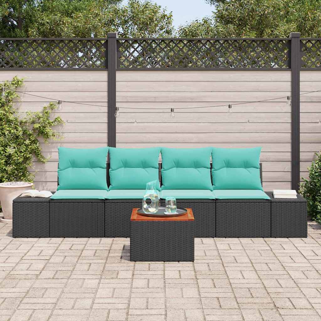 Sada Zahradních Pohovek 5 Ks Polyratan