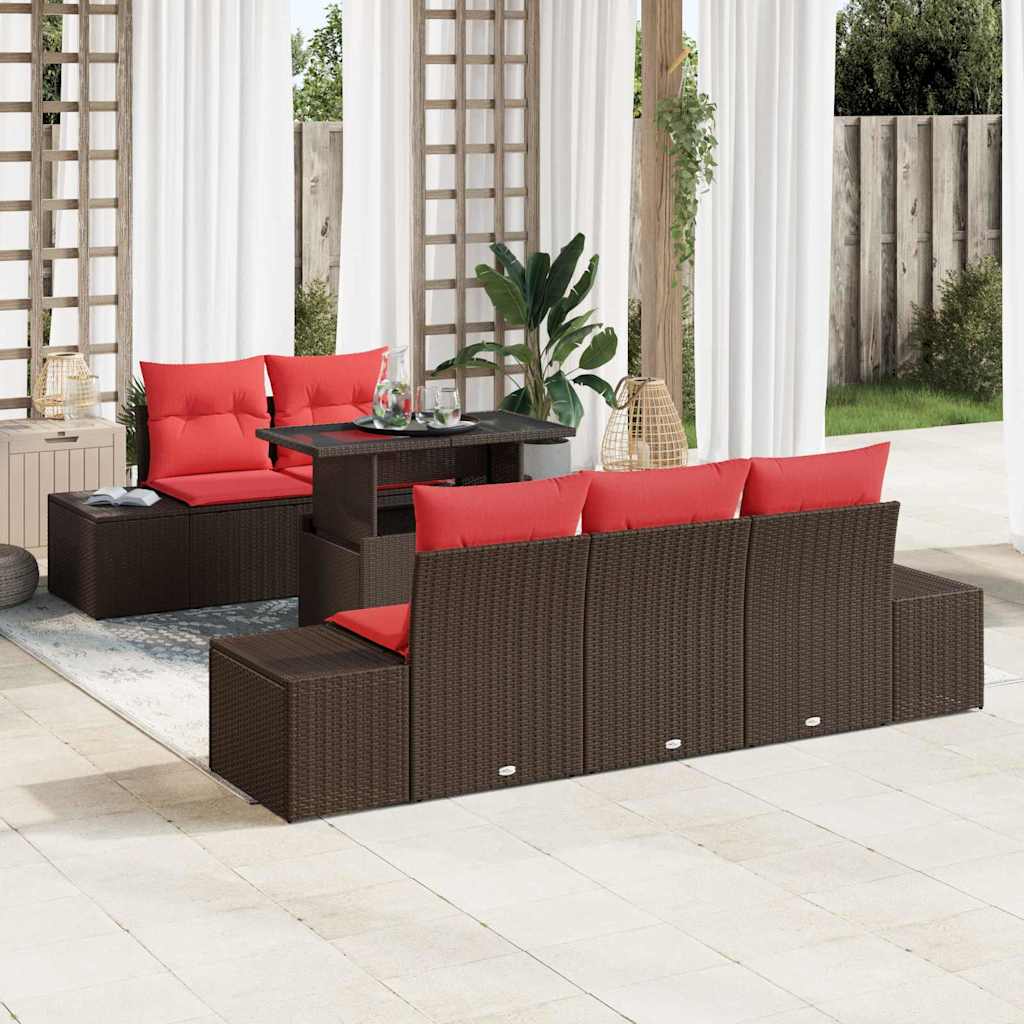 Sada Zahradních Pohovek 6 Ks 5-Počet Míst