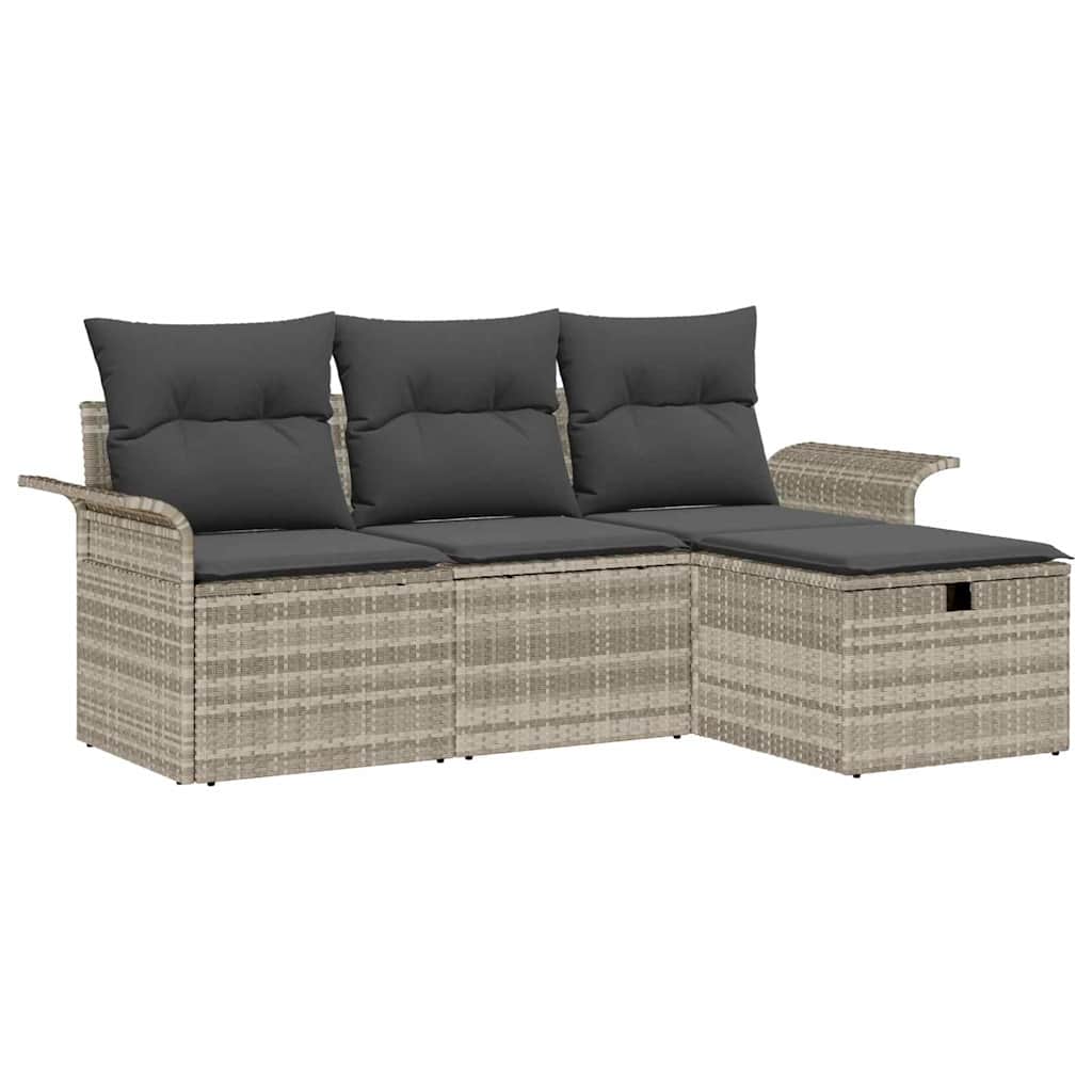 Sada Zahradních Pohovek 4 Ks Polyratan