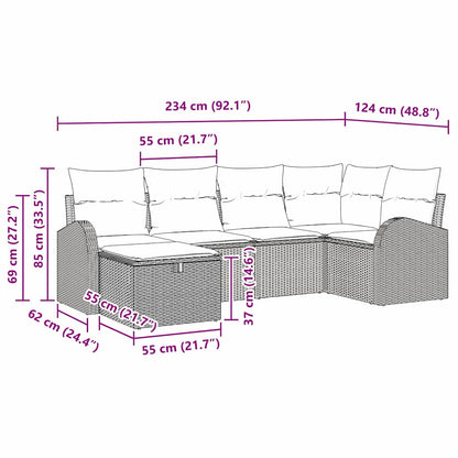 Set Pohovek 6 Ks Polyratan