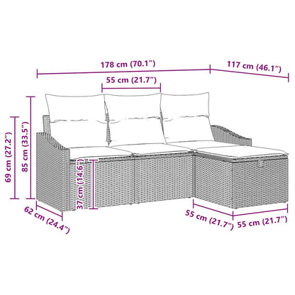 Set Pohovek 4 Ks Polyratan
