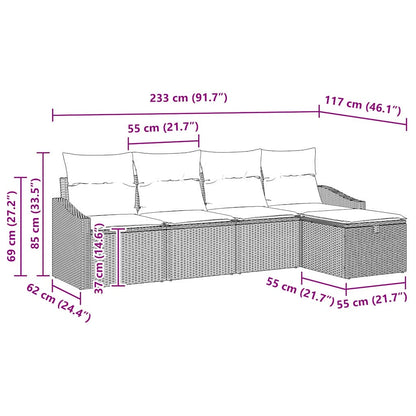 Set Pohovek 6 Ks Polyratan