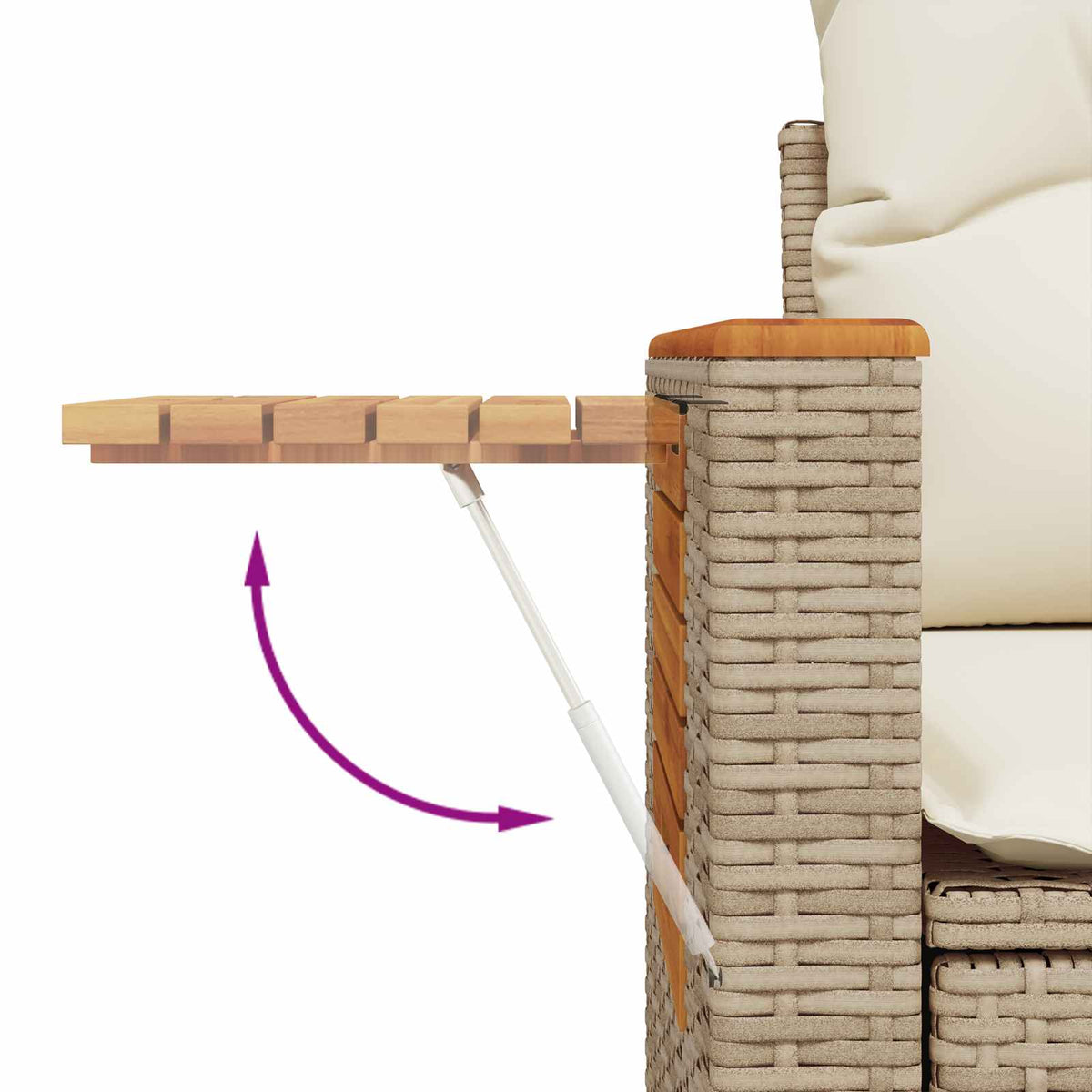 Sada Zahradních Pohovek 8 Ks Béžová Polyratan
