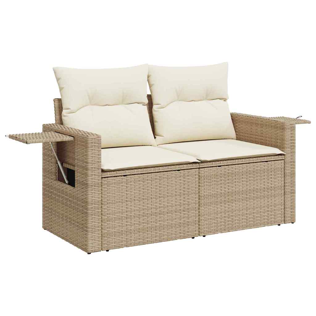 Sada Zahradních Pohovek 10 Ks Béžová A Krémová Polyratan