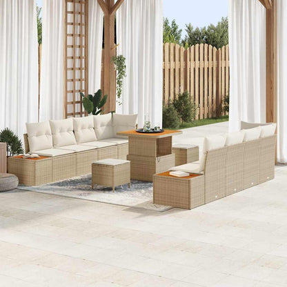 Sada Zahradních Pohovek 11 Ks 10-Počet Míst Poly Ratan
