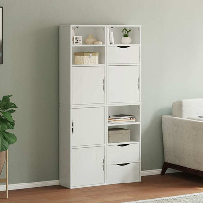 Boční Skříňky 4 Ks "Odda" 40X24X79 Cm Borovicový Masiv