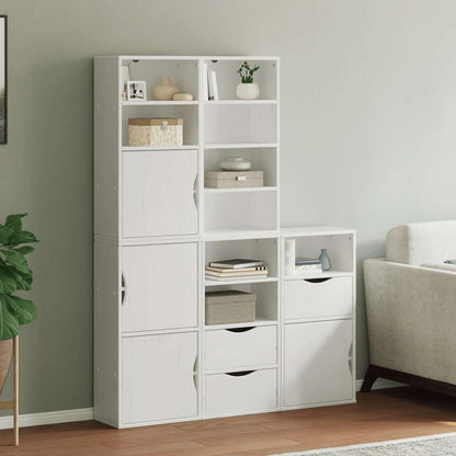 Boční Skříňky 4 Ks "Odda" 40X24X79 Cm Borovicový Masiv