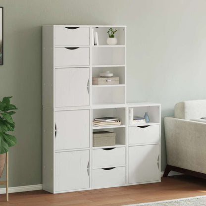 Boční Skříňky 4 Ks "Odda" 40X24X79 Cm Borovicový Masiv