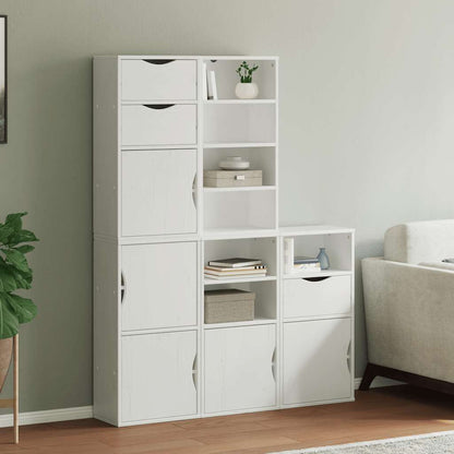 Boční Skříňky 4 Ks "Odda" 40X24X79 Cm Borovicový Masiv