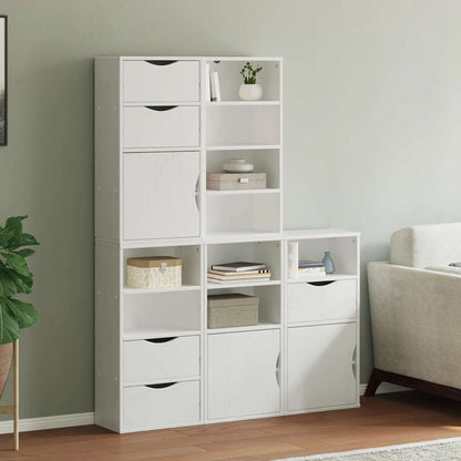 Boční Skříňky 4 Ks "Odda" 40X24X79 Cm Borovicový Masiv