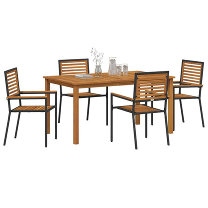 Zahradní Jídelní Souprava 5 Ks Masivní Akátové Dřevo