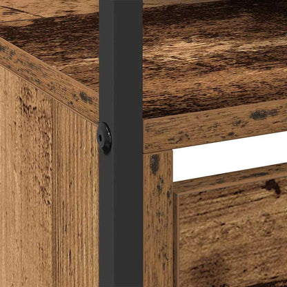 Skříň Na Obuv 100 X 34 X 112 Cm Kompozitní Dřevo Staré Dřevo